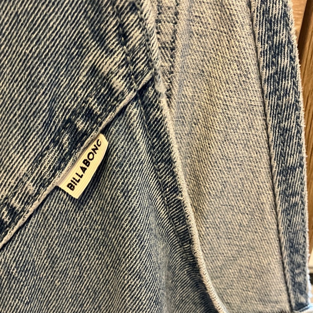 Billabong Blue Jean Shorts Overalls - Picture 8 of 11